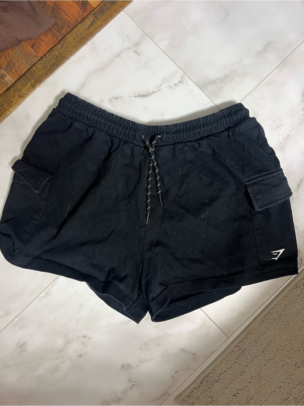 Gymshark Black Cargo Shorts